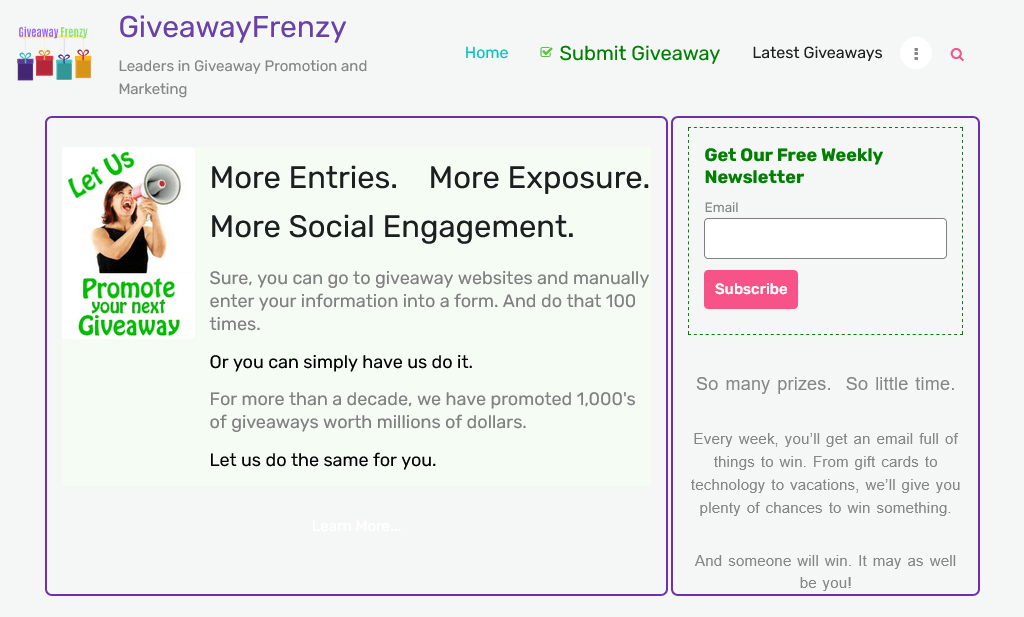 Giveaway Frenzy