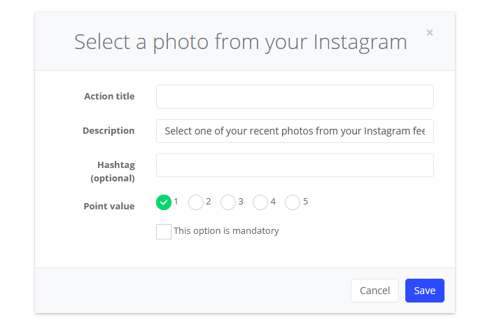Select a photo from your Instagram