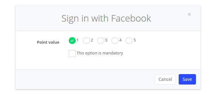 Sign in with Facebook