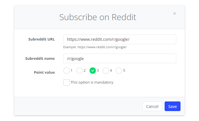 Subscribe on Reddit